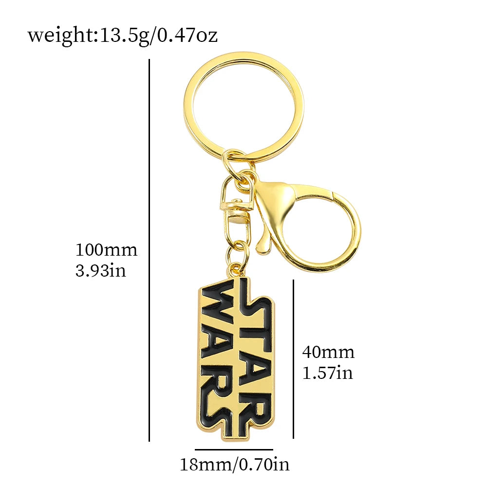 Star Wars Key Chains Yodas Baby Keychain Mandalorian Metal Enamel Keyring Backpack Decor Jewelry Accessories Gifts